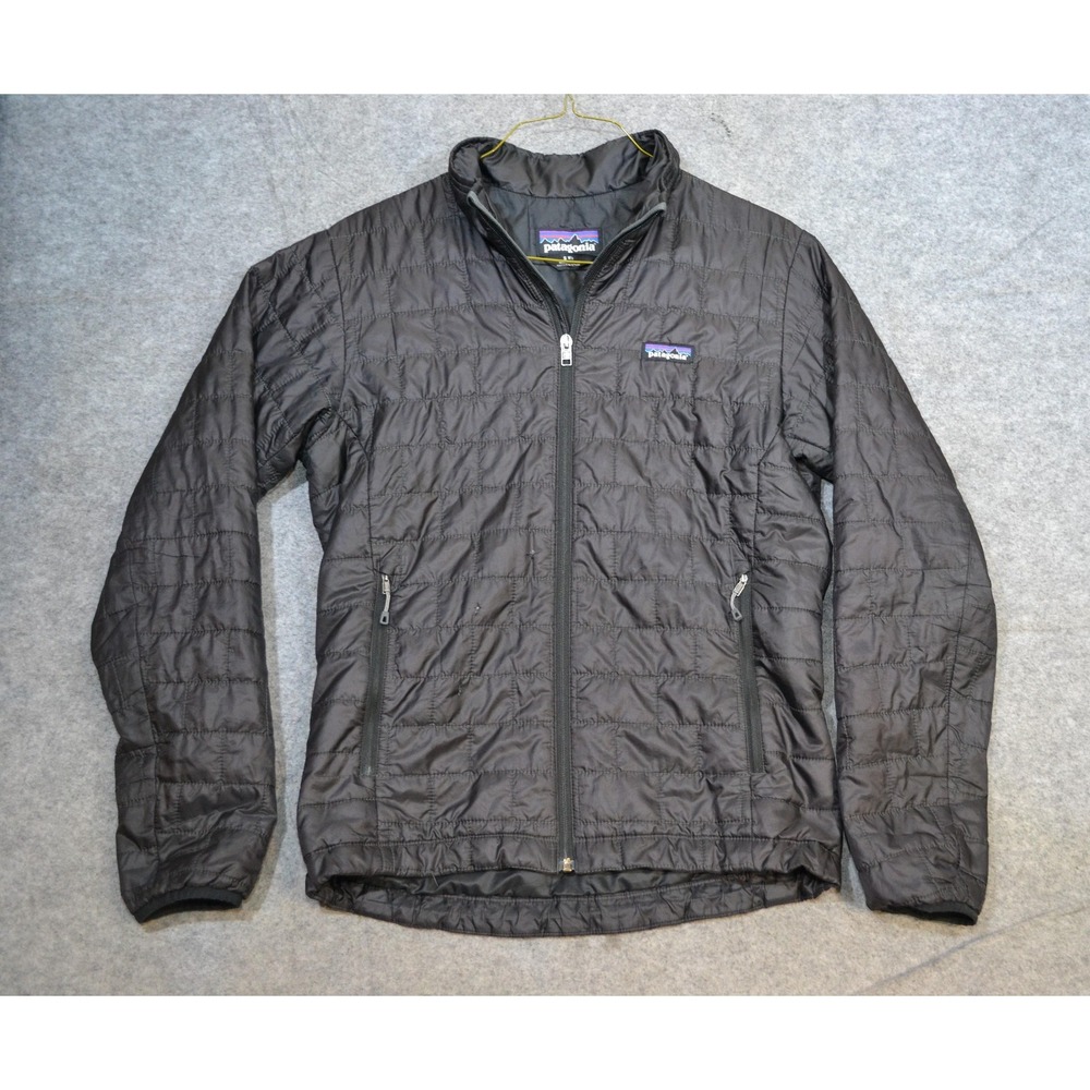 Patagonia Nano Puff Jacket Mens S Black PrimaLoft Insulated Full Zip 84212